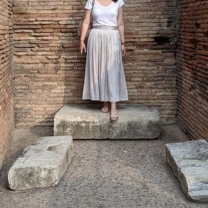 J.Crew Crinkle Satin Maxi Skirt Size 12
